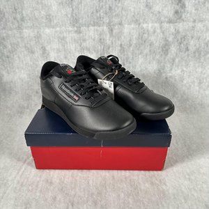 Reebok Classic Princess Women Sneakers Size 9.5 W Athletic Shoes Black Trainers